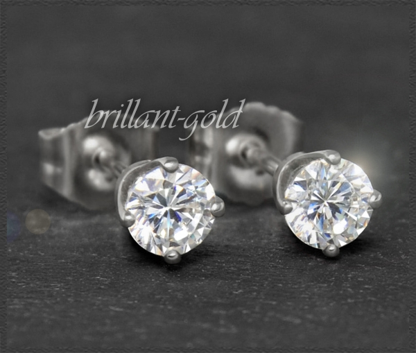 Preview: 585 Gold Brillant Stecker 2,05ct; River E & Si2-3